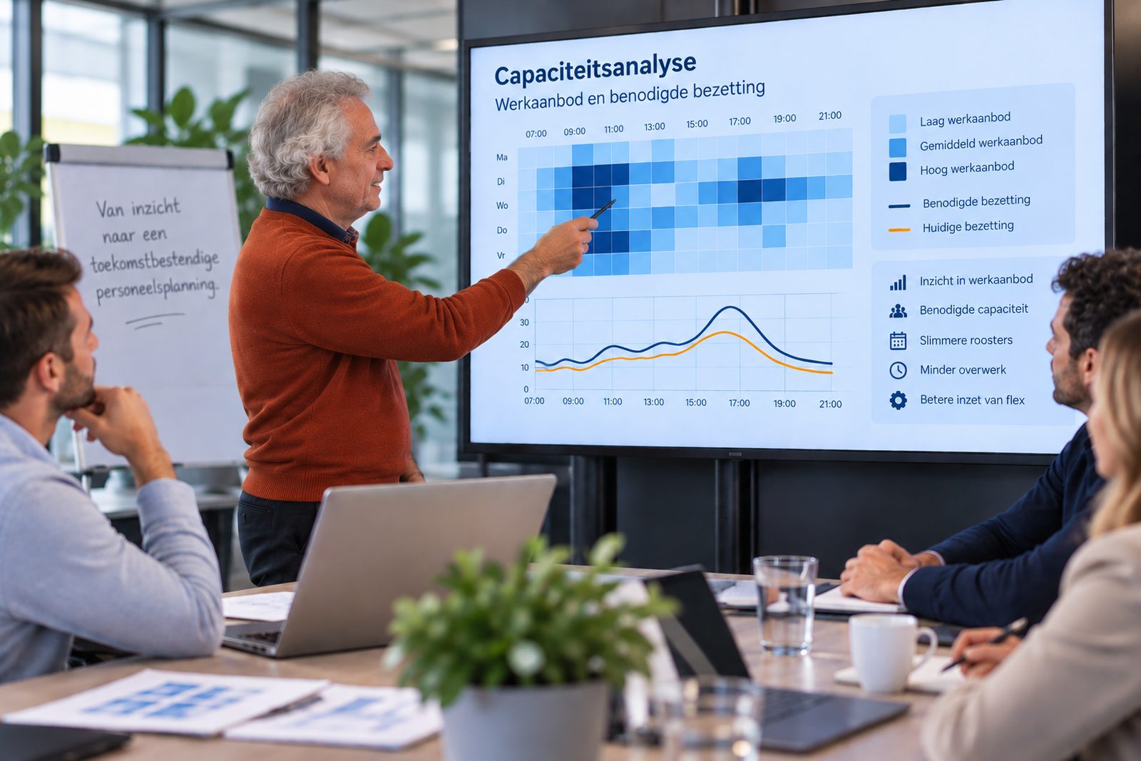 Capaciteitsanalyse van werkaanbod en personeelsbezetting